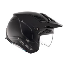 Casco TR902SV District SV Solid A1 en color Negro Brillo MT Helmets