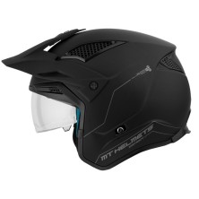 Casco TR902SV District SV Solid A1 en color Negro Mate MT Helmets