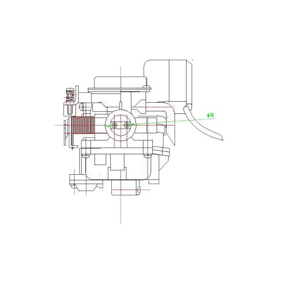 Carburador tipo original Zip 50 4T 2V 06-13 Octane