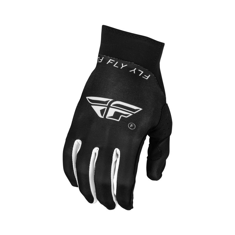 Guantes RACING Pro Lite blancos y negros FLY