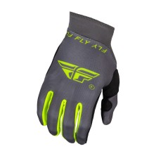 Guantes RACING Pro Lite gris y amarillos FLY