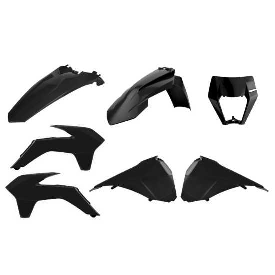 Carenado enduro w/mask KTM EXC/EXC-F (14-16) Negro Polisport