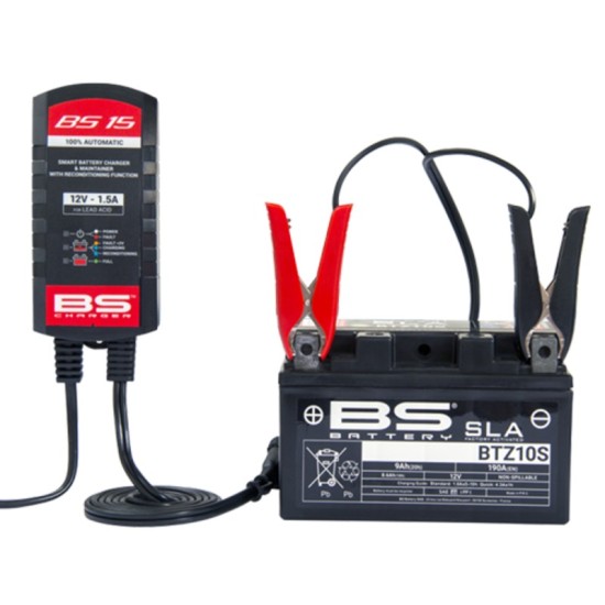 Cargador de Batería Inteligente BS BATTERY BS15 - 12V 1.5A