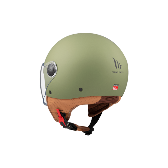 Casco OF501 Street Solid S A6 Verde Mate MT Helmets