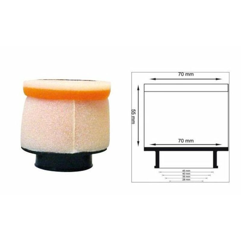 Filtro de aire Twin Air cilíndrico manguito Ø63mm - 158721