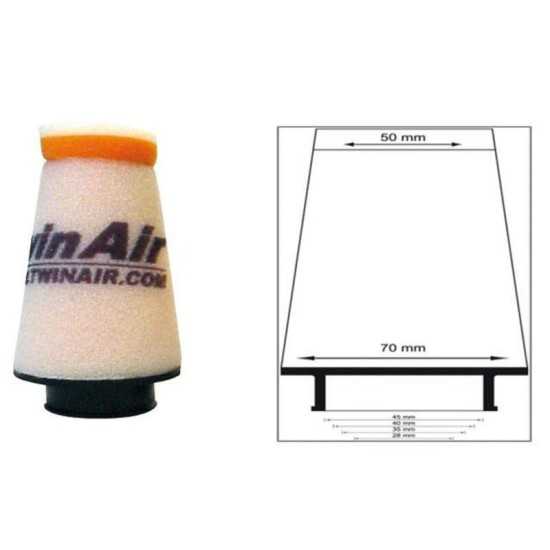 Filtro de aire Twin Air cónico manguito Ø40mm - 158967
