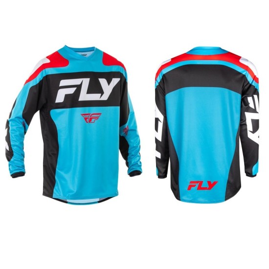 Camiseta FLY RACING Kinetic SYM Azul, roja y negra