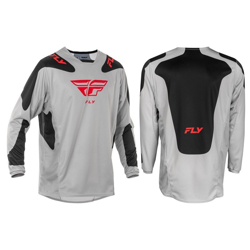 Camiseta FLY RACING Kinetic SYM Gris claro