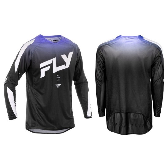 Camiseta FLY RACING Evolution SYM negro y morado