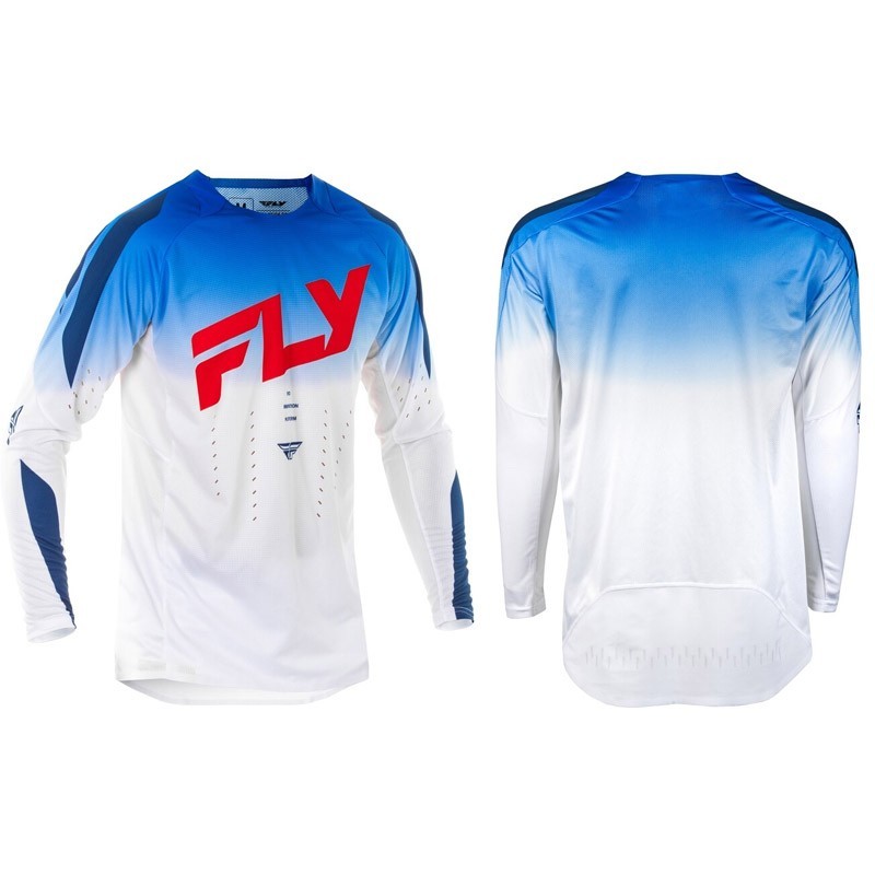 Camiseta FLY RACING Evolution SYM blanco y azul