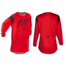 Camiseta infantil FLY RACING Kinetic Stoke roja y negra