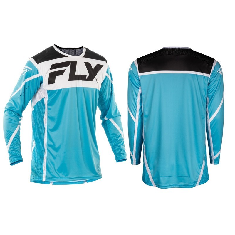 Camiseta FLY RACING Lite azul, blanco y negro