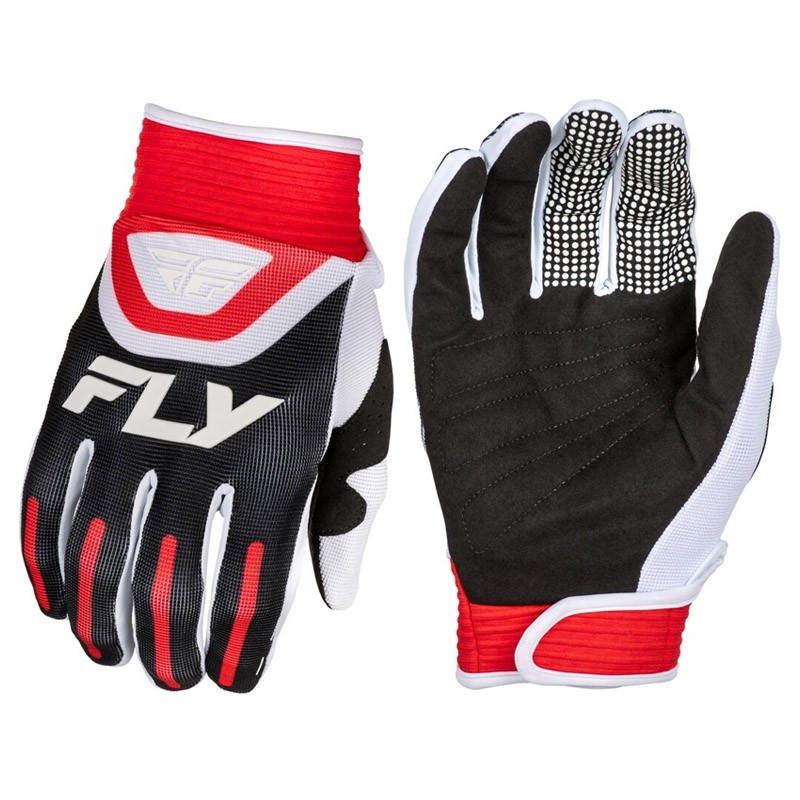 Guantes FLY RACING F-16 negro, rojo y blanco