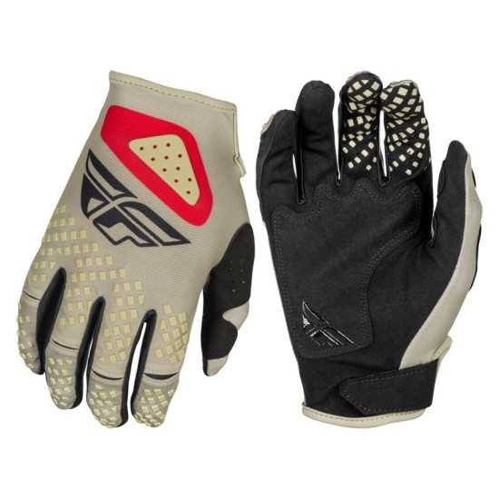 Guantes FLY RACING Kinetic SYM gris claro y negro