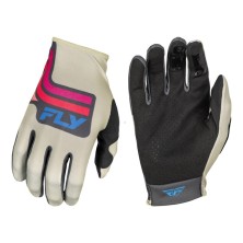 Guantes FLY RACING Lite S.E. Vice gris claro y rosa