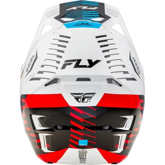 Casco Motocross FLY RACING Formula CP Slice blanco rojo y azul