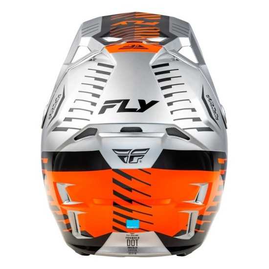 Casco FLY RACING Formula CP gris, naranja y negro Casco FLY RACING Formula CP gris, naranja y negro
