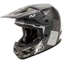 Casco FLY RACING Kinetic Rally gris mate y negro