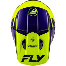 Casco Motocross FLY RACING Kinetic Rally amarillo y azul