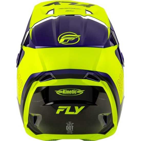 Casco Motocross FLY RACING Kinetic Rally amarillo y azul