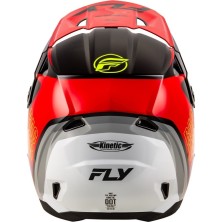 Casco FLY RACING Kinetic Rally rojo negro y blanco