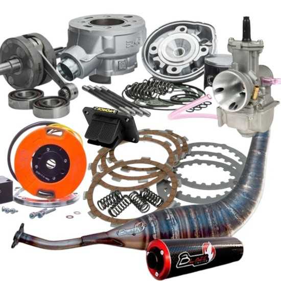 Kit italkit 94cc+carburador 32mm + escape 96cc + embragues Top + Rotor MVT + Laminas Vforce