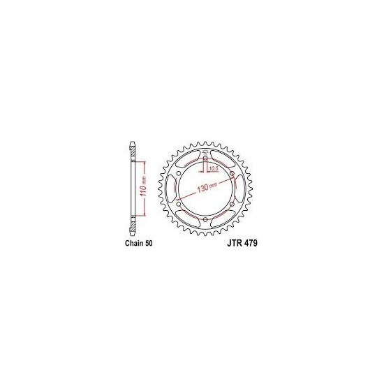 Corona JT sprocket 46 dientes de acero