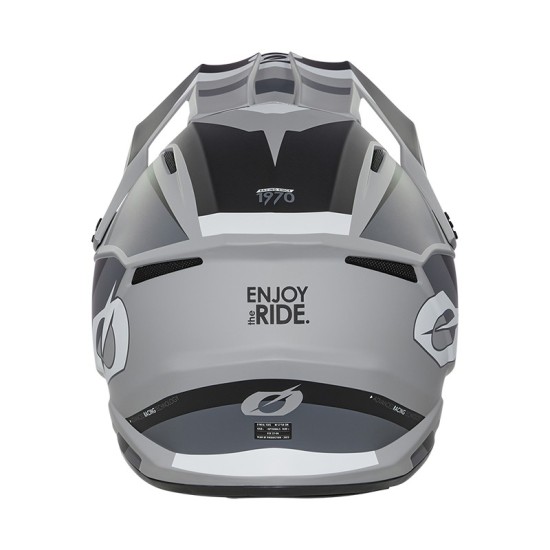 Casco de Cross 1SRS Solid Girs y negro O'Neal