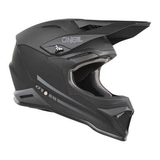 Casco infantil de Cross 1SRS Solid negro O'Neal