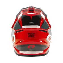 Casco infantil de Cross 1SRS Solid negro y rojo O'Neal