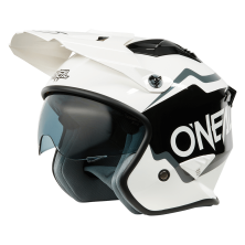 Casco Jet Volt solid black and white - O'neal