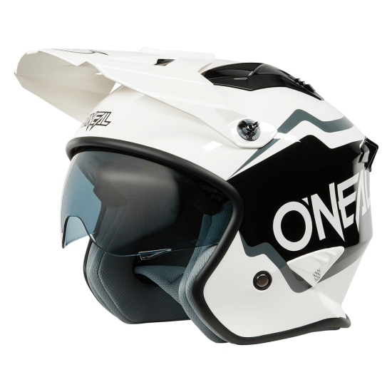 Casco Jet Volt solid black and white - O'neal