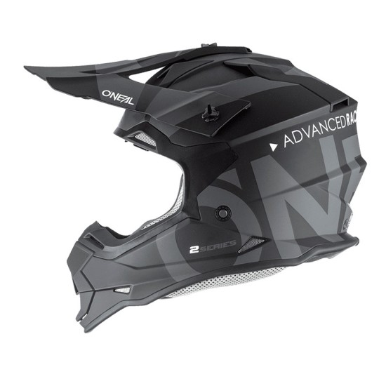 Casco de Cross 2SRS Slick gris y negro O'Neal