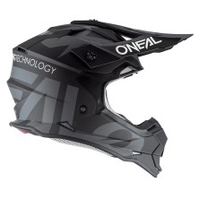 Casco de Cross 2SRS Slick gris y negro O'Neal