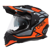 Casco Sierra R naranja/negro/gris - O'neal