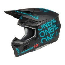 Casco de Cross 3SRS Static negro y azul O'Neal