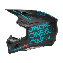 Casco de Cross 3SRS Static negro y azul O'Neal