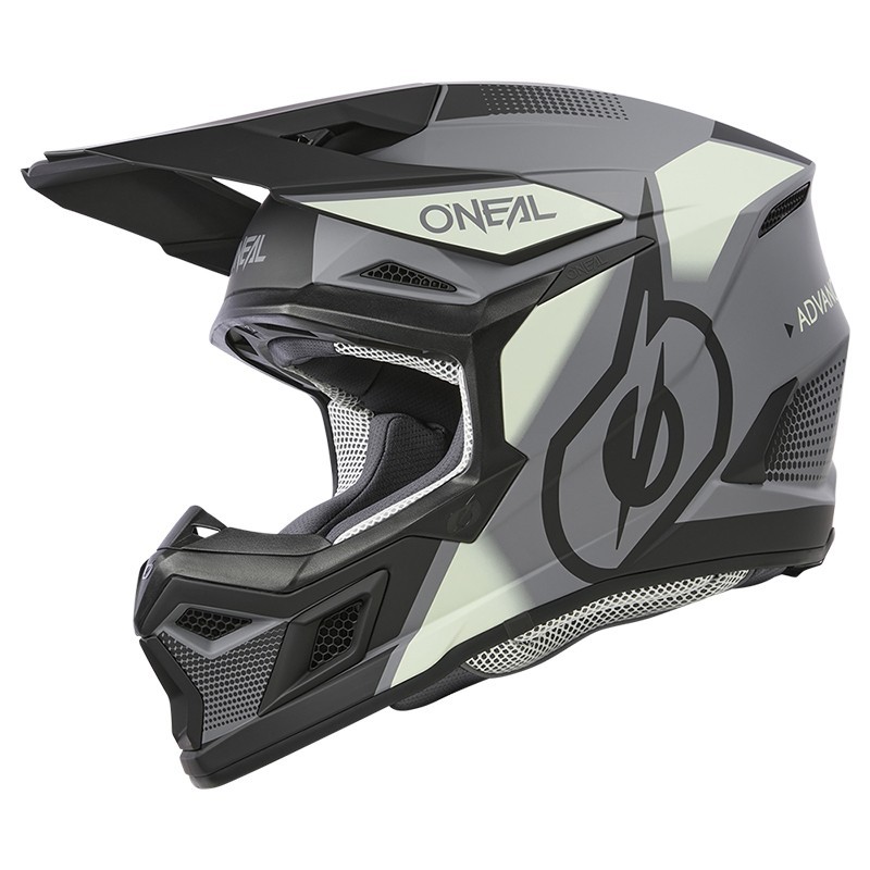 Casco de Cross 3SRS Vision negro y gris O'Neal