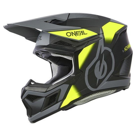 Casco de Cross 3SRS Vision negro, gris y fluor O'Neal