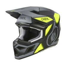 Casco de Cross 3SRS Vision negro, gris y fluor O'Neal