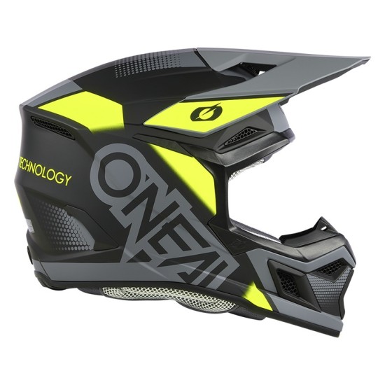 Casco de Cross 3SRS Vision negro, gris y fluor O'Neal