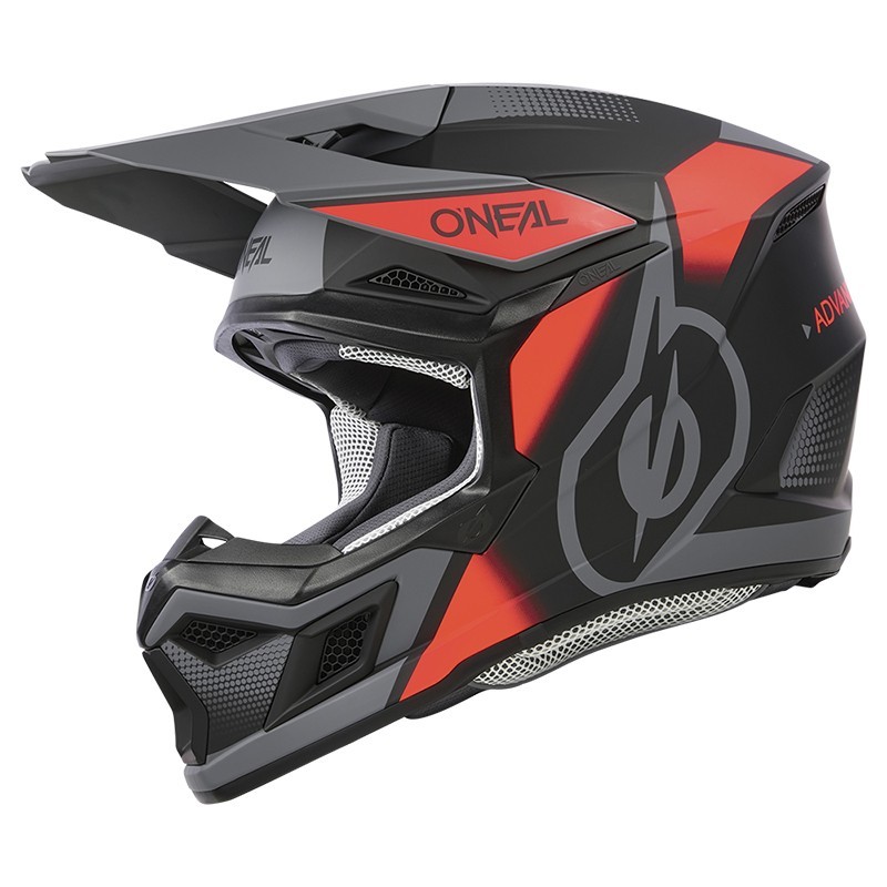 Casco de Cross 3SRS Vision negro y rojor O'Neal