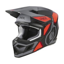 Casco de Cross 3SRS Vision negro y rojor O'Neal