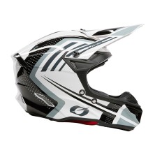 Casco de Cross 5SRS Polyacrylite Spike blanco y negro O'Neal