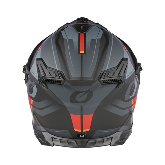 Casco A-SRS Solid negro y rojo O'Neal