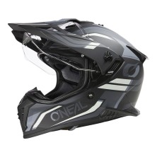 Casco A-SRS Solid negro y gris O'Neal