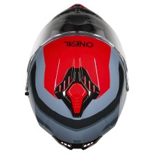 Casco CHALLENGER Exo azul y rojo O'Neal