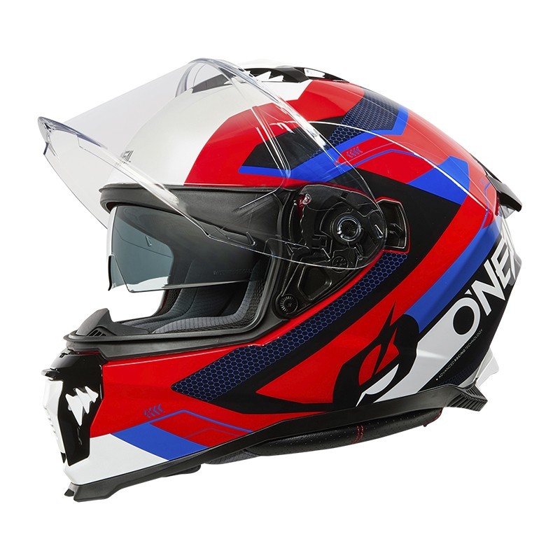 Casco CHALLENGER Exo rojo y azul O'Neal