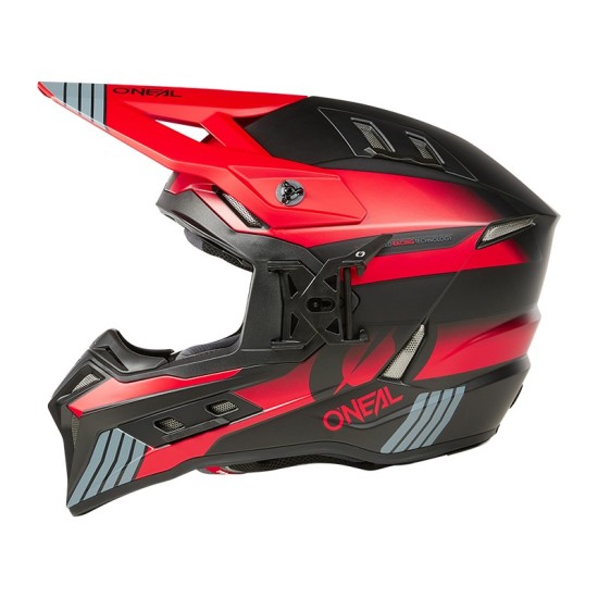 Casco de Cross EX-SRS HITCH negro y rojo O'Neal