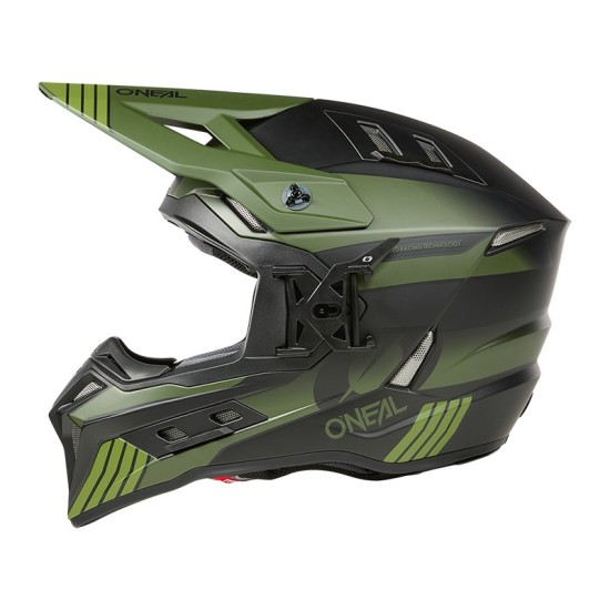 Casco de Cross EX-SRS HITCH negro y verde O'Neal